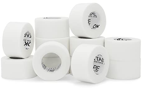 OK TAPE 12 Rollen Medizinisches Klebeband,2,5 cm x 9,1m,Medizinisches Chirurgisches Verband Klebeband Rollenpflaster,Heftpflaster hypoallergen