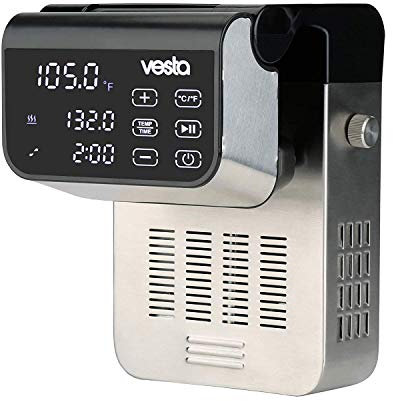 Vesta Precision Termocirculador Profesional Imersa Expert SV320 para Cocinar a Baja Temperatura | Incluye App de Control Wi-Fi y Temporizador | Máquina de Cocción al Vacío Color Negro