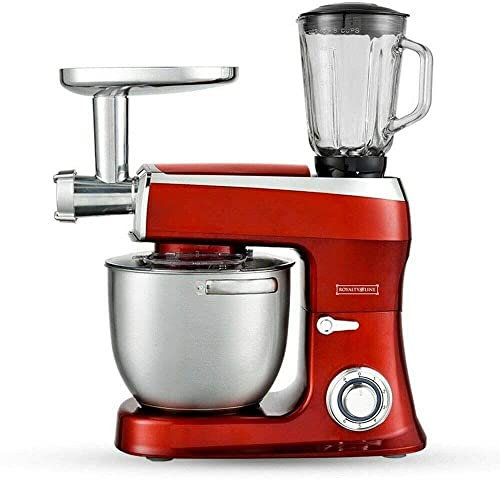 ROBOT DA CUCINA IMPASTATRICE PLANETARIA 3 IN 1 TRITACARNE FRULLATORE 2100W 7,5 L (rosso)