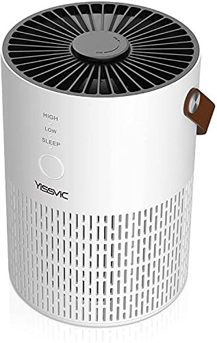 YISSVIC Luftreiniger Allergiker H13 HEPA Filter Leise Betrieb für 30m² 99,97% Filterleistung gegen Staub Pollen Tierhaare Rauch Schlafmodus K1