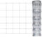 Tidyard Valla de Jardín Cerca de Alambre Alambrada Malla de Alambre Valla de Malla de Alambre de Acero Galvanizado Plateado 50 x 1,5 m