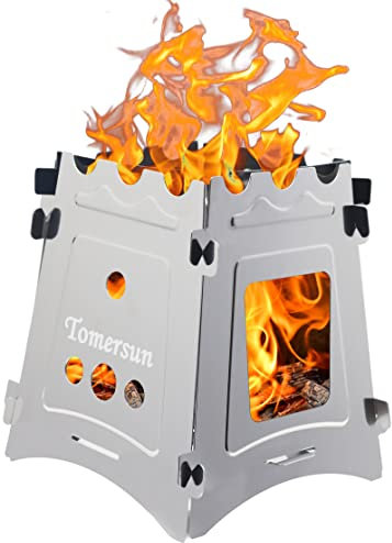 Tomersun Campingkocher Holzofen Mini Kocher Holzkocher Outdoor für Picknick BBQ Camping Wandern Reisen