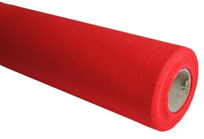 Generico ROTOLO TNT made in italy DA 54 CM X 20 METRI - 60gr | TOVAGLIA USA E GETTA COPERTURA INTERNI ESTERNI TAVOLI FESTE CERIMONIE EVENTI FIORISTA (Rosso)