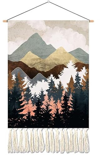 Tapiz de macramé para colgar en la pared, decoración bohemia, tapiz de pared para dormitorio, decoración de arte de pared, borlas para tela, kits de macramé para adultos, decoración de pared de sol,