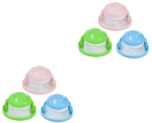 FOMIYES 6pcs Carpet Lint Remover Tool Pet Hair Remover for Furniture Mesh Filter Bag Washing Machine Hair Catcher Reusable Eva Filter Pouch Random Color