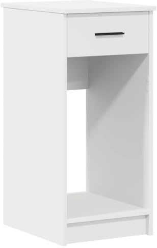 vidaXL Torre de Ordenador con cajón Blanco 35x45x77 cm