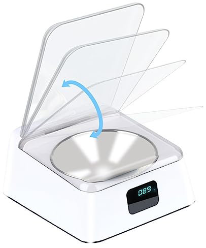 TOWARDSNAN Gamelles avec détection d'ouverture automatique pour la prévention de l'humidité - Détection intelligente pour chats d'intérieur