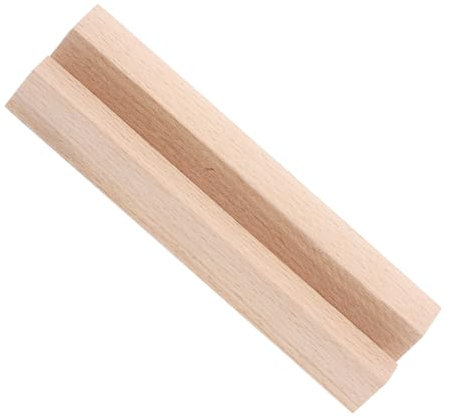 Housoutil Holzfuß Tischkalenderhalter Mit Schlitz Natürliche Holzdeko Fotoständer Kartenhalter Multifunktionaler Kalender Memo-clip Für Desktop Dekoration