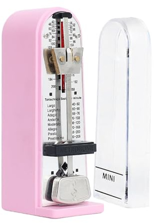 Metronome for Piano, Professional Mechanical Metronome, Precise-Temp0 Control, Adjustable Speed 40–208 BPM, Musical Practice Tool, Classic Design for Violin Bass Ukulele