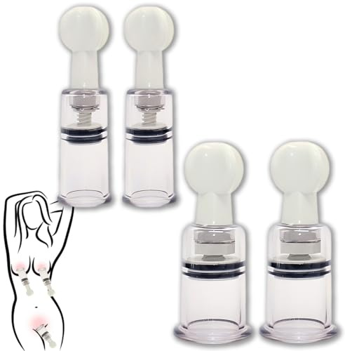 Clitoral Pump for Clit Pleasure 4 Pcs Adjustable Pussy Pump Clitoris Pump Nipple Clit Sucker Sensory Toys for Women Succionador De Clitoris Inverted Nipple Correction Sex Toys for Beginner Couples