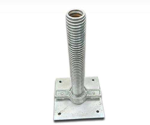 Scaffs UK AB9 Adjustable Base Jacks – Heavy Duty Steel Screw Jack Base Plates for Scaffolding | Trade Quality Adjustable Footings for Safe & Level Scaffold Towers