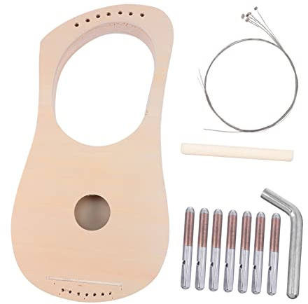 VANZACK Saiten Lyra Harfe Diy Bausatz Aus Holz Für Junge Mädchen Anfänger Musikinstrumente Bastelprojekt Handwerk Projekt