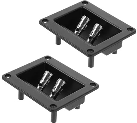 TEHAUX 2 pezzi Terminali per Casse Acustiche Morsettiera Altoparlanti Molla Connettori Veloci per Collegamento Audio Facili da Installare per Audio da Te