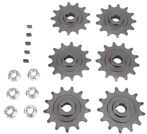 VGEBY Juego de Piñón de Cadena para Patinete, 6 uds., 13T, Material de Hierro, Tuercas Todo Terreno, Kit de Llaves para Moto de Cross de 47cc y 49cc, Accesorios para Bicicleta Eléctrica ATV