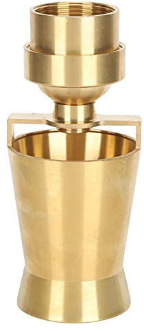 ERYUE Testa Dell'ugello della Fontana in Ottone con Torre di Ghiaccio Ornamentale con Dimensioni Regolabili, Irrigatore Facile da Installare per Laghetto e Fontane