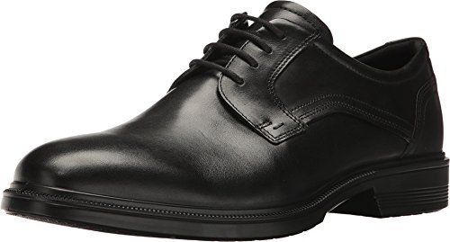 ECCO Lisbon Plain Toe Tie, Scarpe Stringate Derby, Uomo, Nero, 43 EU