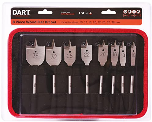 DART 8 Piece Flat Bit Set DFB8SET