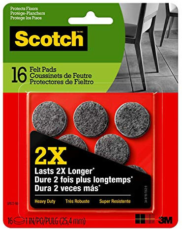 3M Company SP872-NA Round Felt Pads, 1
