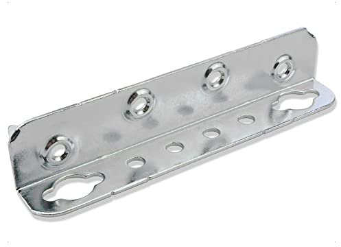 Mprofi MT® 4 Pièces | Connecteur de Lit | Équerres de Lit | Ferrure de Lit | Ferrure à Accrocher | Réglable en Hauteur Pour Support de Traverse Centrale et Caillebotis Acier | Hauteur: 130mm