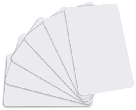 30pcs Cartes d'identité Vierges en Plastique PVC de qualité supérieure pour imprimantes de Cartes d'identité zébrées CR80 PVC Card (Taille de Carte de crédit)