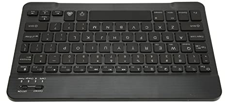 VBESTLIFE Kabellose -Tastatur, 78 Tasten, Ultradünne Tastatur mit RGB-LED-Hintergrundbeleuchtung, für für Android für Win (Schwarz)