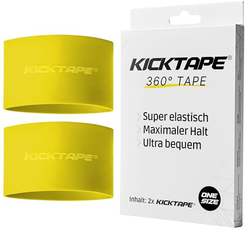 KICKTAPE® Schienbeinschonerhalter aus extrem schonendem Silikon für Schienbeinschoner Fußball Herren, Damen & Kinder, rutschfest & abwaschbar, Football, shin Guard Holder