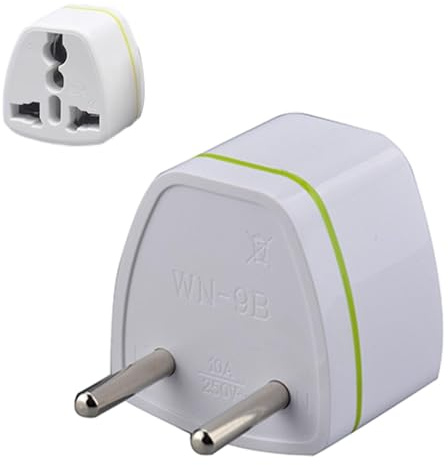 Lembeauty Adaptador de Enchufe Americano a Europeo - Convertidor de Salida Internacional de 50/60 hz de EE. UU. a Europa 110-250 v | Adaptador de Viaje Resistente, Adaptador de Enchufe