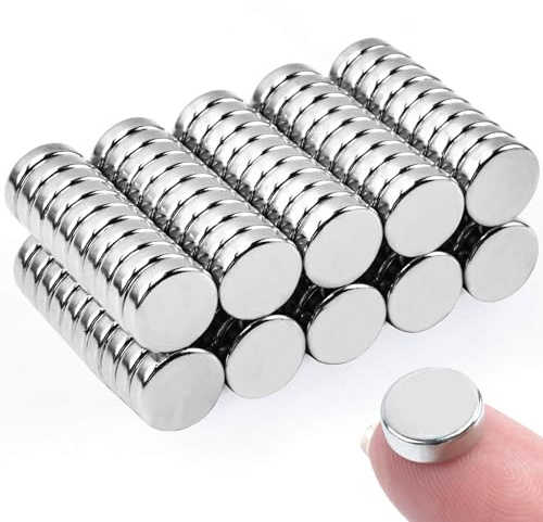100 Stück Neodym Magnet, 9x3mm Rund Magnete Extra Stark Magnete für Magnettafel, Klein Magnet e Whiteboard, Magneten für Handwerk, Kühlschrankmagnete, Magneten Starker Halt
