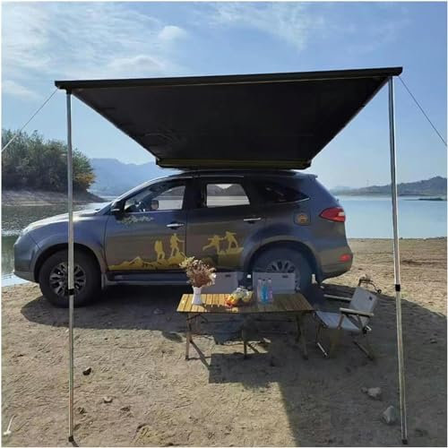Toldo Retráctil para Coche 200x250cm Toldo Lateral Del Coche,Toldo Impermeable Tela Oxford 420D PU2000 mm UV50+,Toldo Exterior vehículo para Camiones Furgonetas Autocaravanas ( Size : 160x250cm/5.24x8