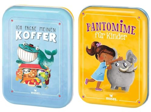 moses. Verlag GmbH 90352 Ich packe meinen Koffer | Der Spieleklassiker & 90391 Pantomime Klassiker für die ganze Familie