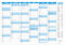 RNKVERLAG 2912/25 - Tafelkalender 2025 im DIN A4 Format quer, 25 Kalender mit Ferienterminen und Wochenzähler aus 250 g/m² Karton
