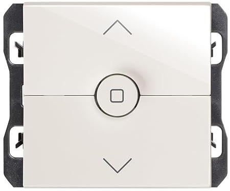 SIMON - Interruptor de Persianas, Tres Posiciones, Serie Simon 270, Interruptor de Pared, Fácil de Instalar, Empotrable, Apto para Interiores (IP20), Color Blanco (20000333-090)
