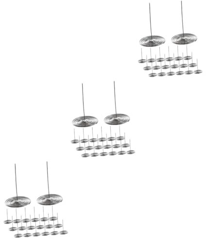 Amosfun 60 Stk Teekannen-Auslauffilter Teebrühsieb Teekannen-Auslaufsiebe Teekessel Teesieb tee filter entsprungen Mesh-Teefilter Teekannenfilter aus Edelstahl Rostfreier Stahl Silver