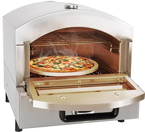 SmPinnaA Four À Pizza Électrique Commercial À Un Étage/À Deux Étages Tiroir À Pizza Four Grille-Pain Comptoir Four Grille-Pain Polyvalent en Acier Inoxydable pour Restaurant À Domicile