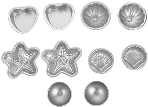 Amosfun 10stücke Handgemachte Seife Bad Salz Ball Form Explosive Bad Salz Ball Form Mehrzweckformen Backform Schokoladenform Aluminiumlegierung Antihaftbeschichtet