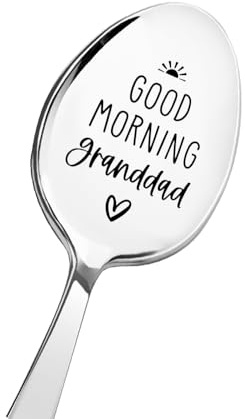 Grandad Christmas Gifts for Grandpa Papa Granddad Fathers Day Gift for Grandfather Granddad Birthday Gifts for Papa Retirement Gift for Granddad Tea Coffee Lover Presents for Grandad Spoon