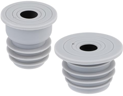 Gosknor 2 STK Dichtung für Ablaufschlauch Waschmaschine, Silikon, Grau, Matte, Drain Strainer, Ablaufsieb
