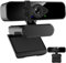 CÉLLOT Webcam for PC, HD 2K 1080P/30fps USB Webcam with Microphone, Clear Stereo Audio,Automatic Focus,120°View Computer Camera,Rotatable,for Live Streaming, Video Calling, Studying, Conferences