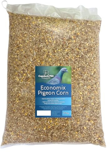 Copdock Mill Economix Pigeon Corn Feed, High Protein Bird Food, 20kg