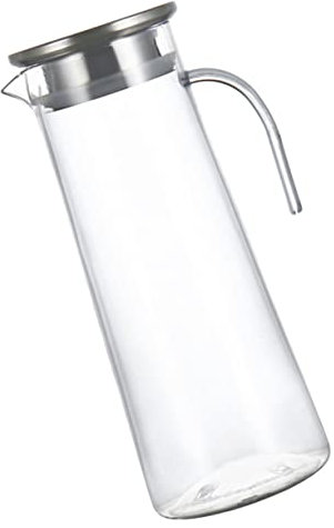 Cabilock Wasserkrug Mit Deckel Für Haushaltsgebrauch Getränkeaufbewahrungskrug Acrylkrug Mit Verschluss Getränke Servierflasche Für Kaltes Wasser Teewasserkrug Haushaltskrug