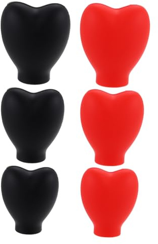 WEKADRIN Make up Pinsel Abdeckung Silikon 6 Stück Schutzkappen Für Kosmetikpinsel Pinselköpfe Transparent Staubdicht Langlebig Reise Zubehör