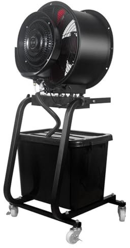 DYUNCZ Ventilador Pulverizador Industrial con Tanque de Agua de 42 L, Ventilador Rociador Comercial, Velocidad Ajustable, Alcance de 8-10 M, para Deportes Al Aire Libre