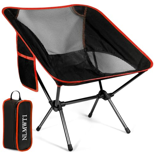 NLMWTI Pieghevole Campeggio Portatile, Poltrona in camper Sedie Pieghevoli da Esterno con Borsa da Trasporto Sedie per Pesca per Esterni, Giardino, Spiaggia, Pesca, Picnic, Viaggio