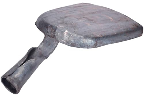 PRETYZOOM Pala per Cenere in Acciaio Forgiato a Mano, Pala Multiuso Leggera Manico in Frassino, Attrezzo per Caminetto e Barbecue Domestico, Accessorio per Stufa e Giardino