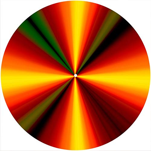 Slipmatta halkmatta skrapdyna filt för alla 30 cm LP DJ vinyl skivspelare anpassad grafik – center 2