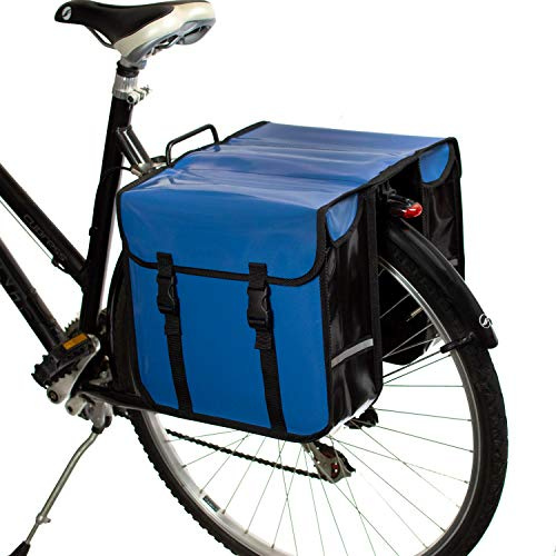 BikyBag Classic CW - Borsa doppia impermeabile per bicicletta, ciclo, shopping (blu)