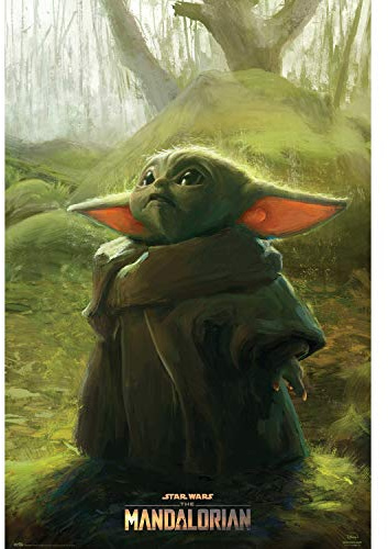 Grupo Erik Poster The Mandalorian Child Grogu - Wand-Deko Baby Yoda Star Wars | 91,5 x 61 cm Versand gerollt - Coole Poster, Kunstposter, Wandposter & Drucke | Yoda, Grogu, Star Wars Geschenke, Merchandise