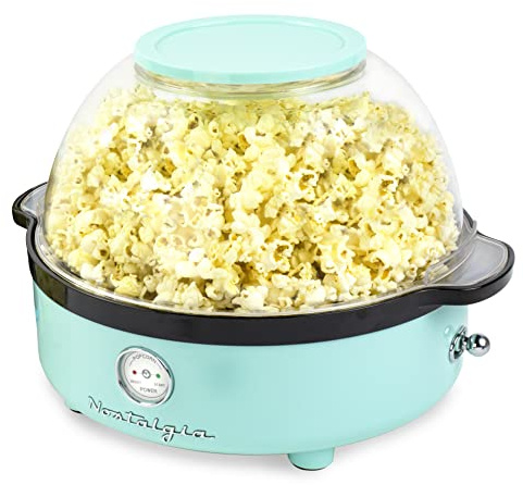 Nostalgia Retro-Rühr-Popcornmaschine 5.5L - Aqua