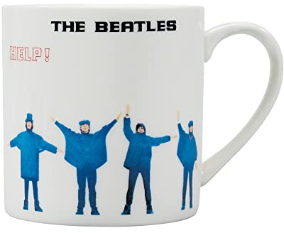 Half Moon Bay The Beatles Help! Kaffeetasse | Teetasse & Papa Tasse | Beatles Geschenke & The Beatles Geschenke für Männer | The Beatles Teetassen | Neuheit Tasse | Papa Geschenke & Papa Geburtstag