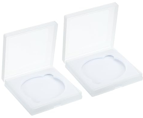 PATIKIL 82mm Lens Filter Case, 2pcs Camera Filter Case Portable Lens Filter Box Water Resistant Dustproof Plastic for Photography Filter Storage